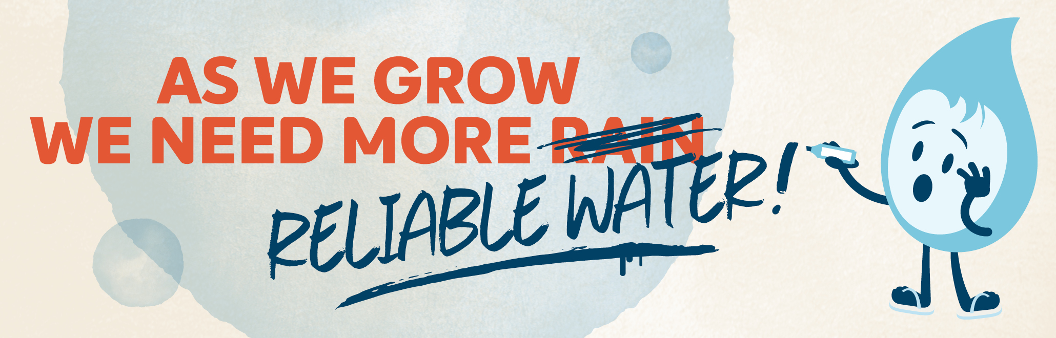 As we grow we need more reliable water